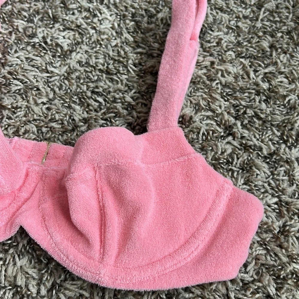 Victorias Secret 34B Pink Essential Wicked Push Up Bikini Top